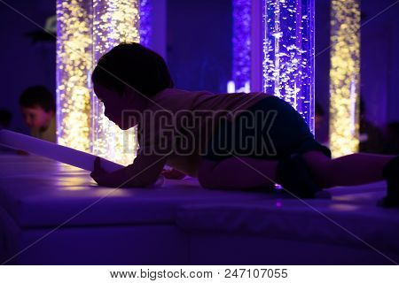 Young Kid Exploring Snoezelen Space