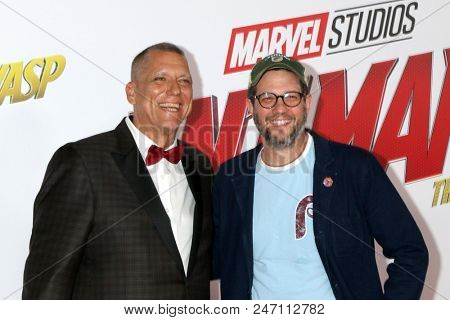 LOS ANGELES - JUN 25:  Bob Layton, Michael Giacchino at the Ant-Man and the Wasp Premiere at the El Capitan Theater on June 25, 2018 in Los Angeles, CA