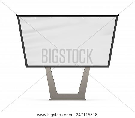 Blank Bigboard. Street Advertising. Advertising On The Post. Design Of A Billboard. Street Billboard