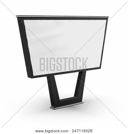 Blank Bigboard. Street Advertising. Advertising On The Post. Design Of A Billboard. Street Billboard
