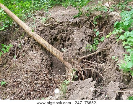 Landslides And Fallen Trees After A Storm