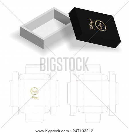 Hard Paper Box 3d Mockup With Dieline