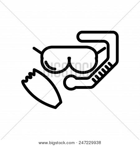 Underwater Mask Travel Sea Icon Vector Illustration