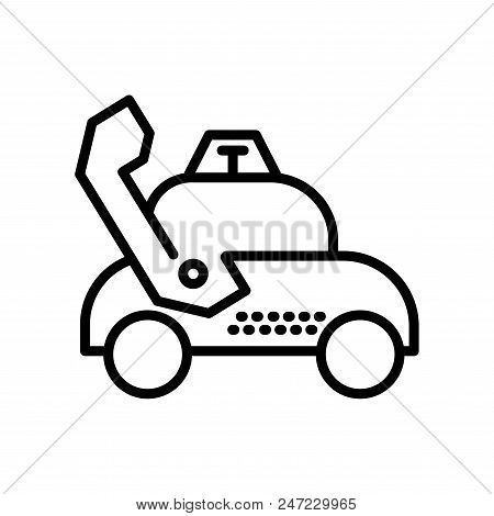 Taxi Auto Motor Business Transport Icon Vector