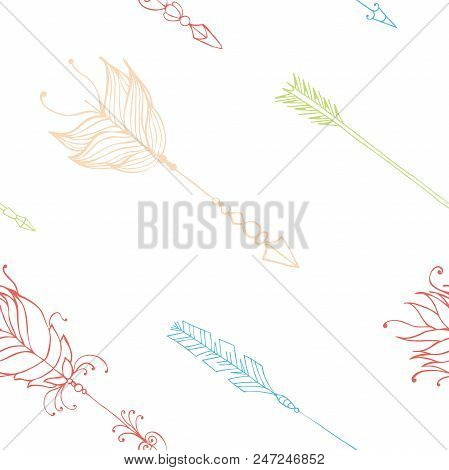 Ethnic Seamless Patterns Collection, Tribal Vector Patterns For Design, Boho Patterns Set.