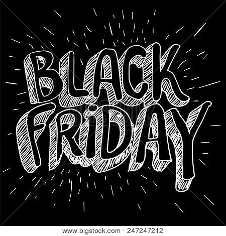 Black Friday Crazy Sale Poster Vector Template For Poster, Banner And Weg Promotion.
