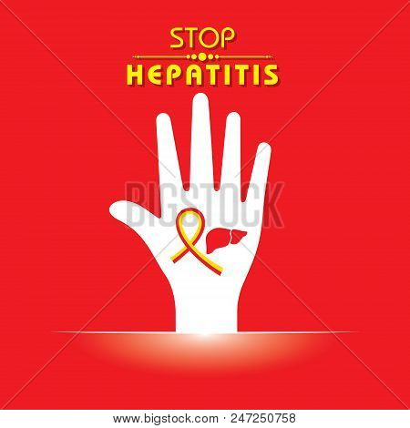 Vector Illustration Of World Hepatitis Day Stock Image And Symbols