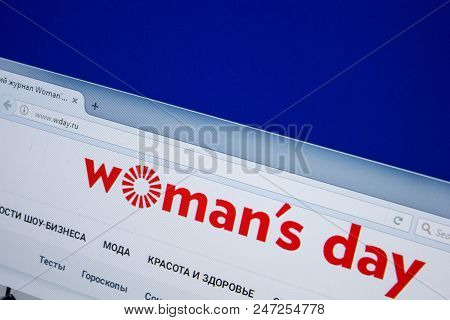 Ryazan, Russia - June 26, 2018: Homepage Of Wday Website On The Display Of Pc. Url - Wday.ru