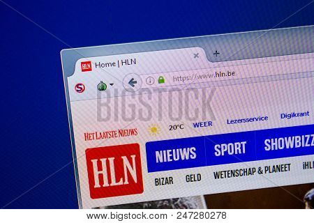 Ryazan, Russia - June 26, 2018: Homepage Of Fln Website On The Display Of Pc. Url - Fln.be