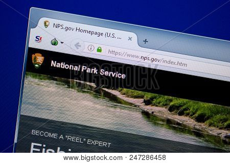 Ryazan, Russia - June 26, 2018: Homepage Of Nps Website On The Display Of Pc. Url - Nps.gov