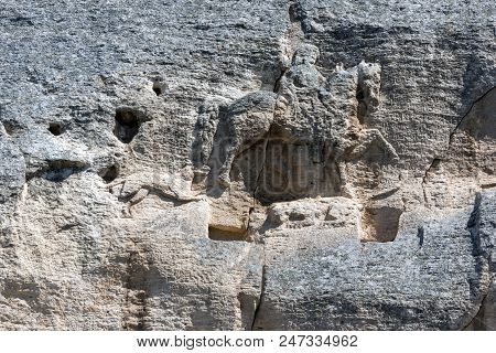 Medieval Rock Relief Madara Rider From The Period Of First Bulgarian Empire, Unesco World Heritage L