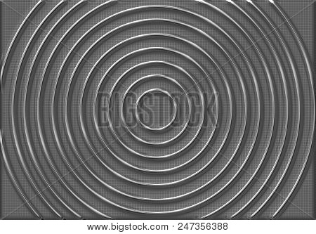 Metalic Pipe Circless On The Gray Background