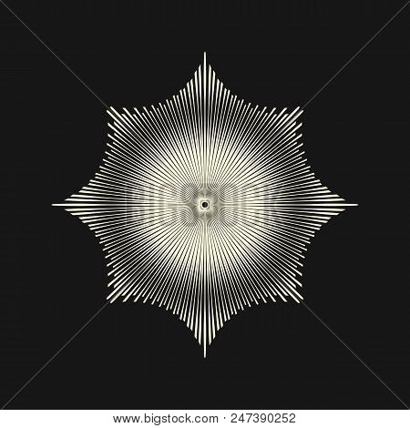Sacred Geometry. Graphic Linear Star. Masonic Order. Secret Symbol Of Geometry. Alchemy; Religion; P