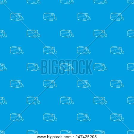Waist Bag Pattern Vector Seamless Blue Repeat For Any Use