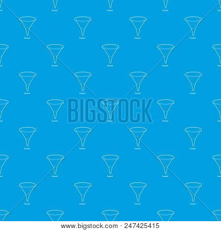 Funnel Pattern Vector Seamless Blue Repeat For Any Use