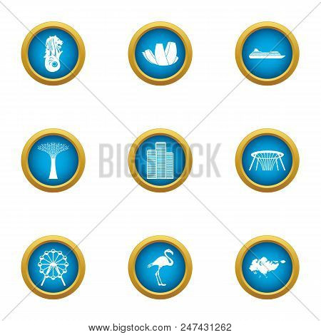 Wandering Icons Set. Flat Set Of 9 Wandering Vector Icons For Web Isolated On White Background