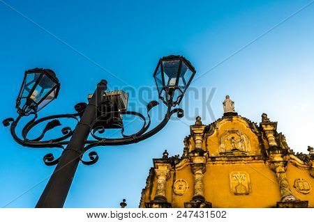 Leon, Nicaragua. February 2018. A View Of Cathedral Recoleccion In Leon Nicaragua