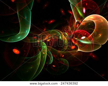 Fractal   Bubbles Bunch Background - Fractal Art