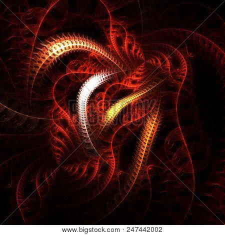 Abstract Fractal Swirl  Thread Background - Fractal Art