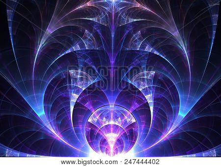 Abstract Fractal Pinnate  Background - Fractal Art