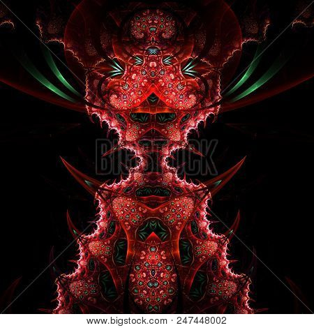 Abstract Fractal Needle Pattern Background - Fractal Art