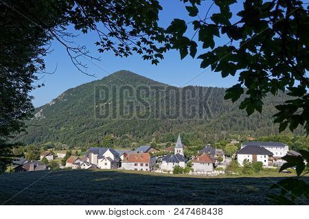 Morning On The Village Of Le Sappey In Chartreuse Mountain Range