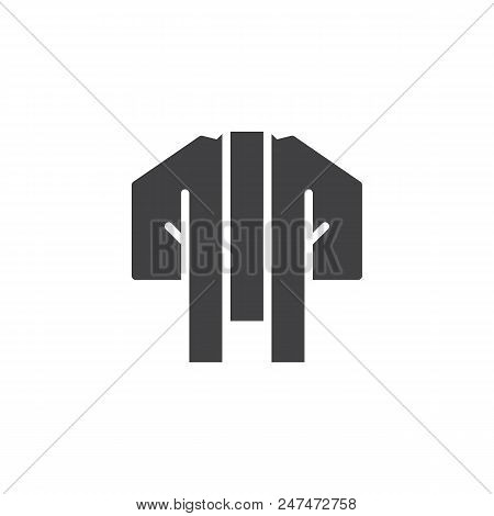 Japanese Hakama Haori Vector Icon. Filled Flat Sign For Mobile Concept And Web Design. Oriental Kimo