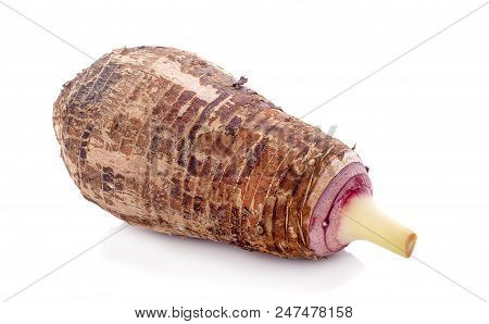Taro Fresh An Isolated On White Background