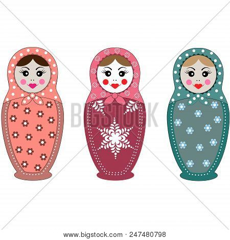 Russian Dolls Matrioshka Russian Nested Doll, Babushka Doll, Russian Souvenir, Present.