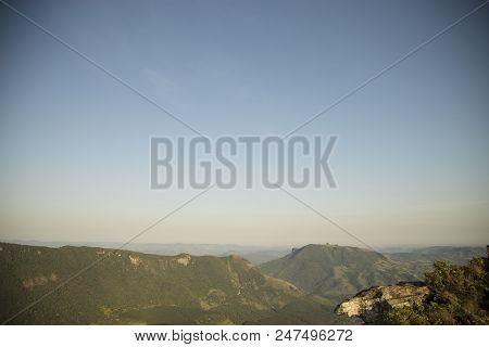Seen From The Top Of The Mountain In Sapopema Brazil