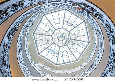 Rome, Italy - June 29, 2017: Sistine Chapel Ceiling, Creation Scene, Vatican Museums, Rome, Italy.