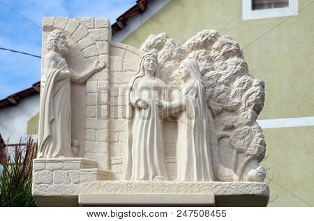 KLENOVNIK, CROATIA - OCTOBER 08: Visitation of the Blessed Virgin Mary, Mary's Way in Klenovnik, Croatia on October 08, 2016.