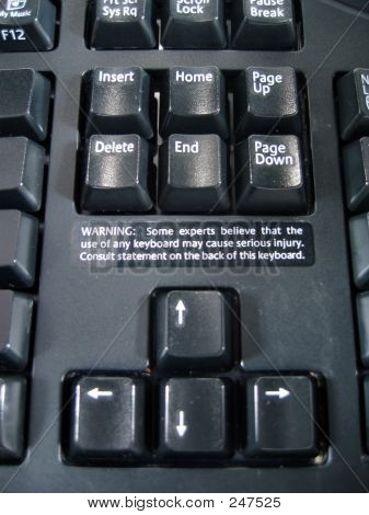 Klawiatura ostrzeżenie