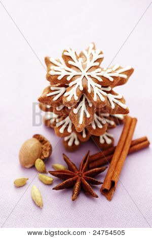직접 만든 아름 다운 gingerbreads-달콤한 음식