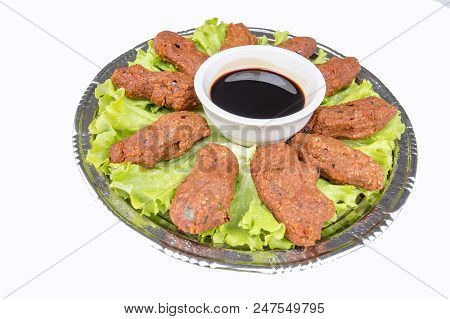 Traditional Delicious Turkish Foods; Bulgur Kofte, Cig Kofte.