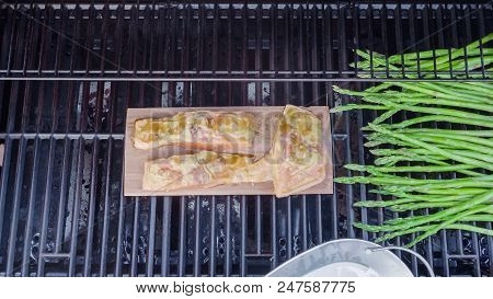 Grilled Salmon On Plank