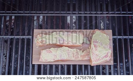 Grilled Salmon On Plank