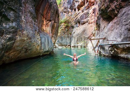 Swimiming In The Cold Waters Of The Canyon