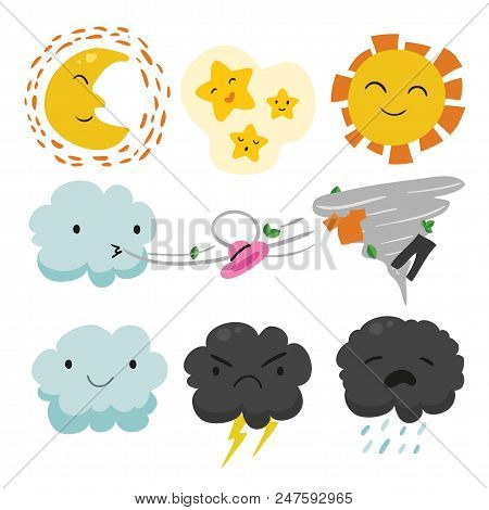Cloud Vector Collection Design, Weather Vector Collection Design