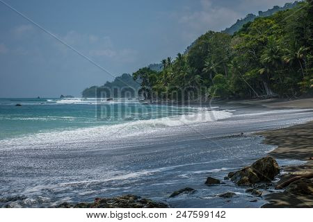 Beach Trail Path To Sirena Station On Corcovado National Park