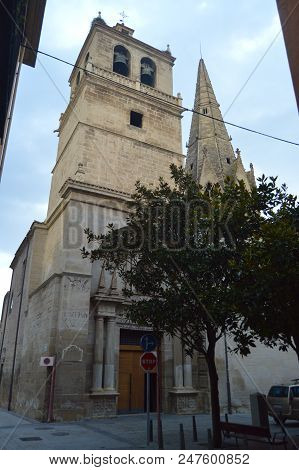 Entrance To The Church Of Santa Maria Del Palacio In Logroño. Architecture, History, Art, Travel. De
