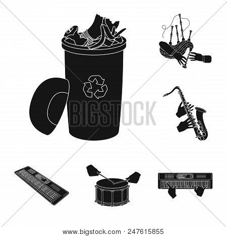 Manipulation By Hands Black Icons In Set Collection For Design. Hand Movement Vector Symbol Stock  I