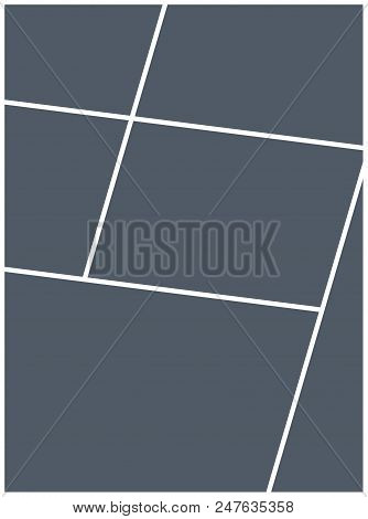 Montage Collage Photo Frame Template. Image Picture Background Montage Poster Design.