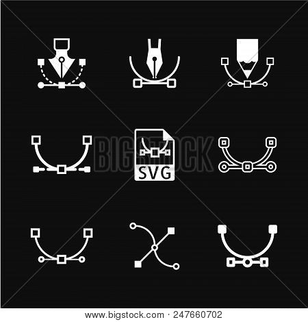 Pen Tool Icon Vector, Graphic Design Symbol