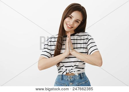 Showing All Feminine Sides Of Charachter To Receive What She Wants. Good-looking European Female, Ho