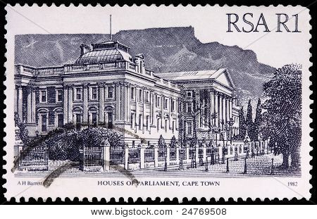 A 1-rand Stamp Printed In South Africa