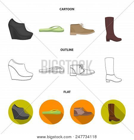 Autumn Black Shoes On A High Platform, Flip-flops Green For Relaxation, Sandy Men Autumn Shoes, High
