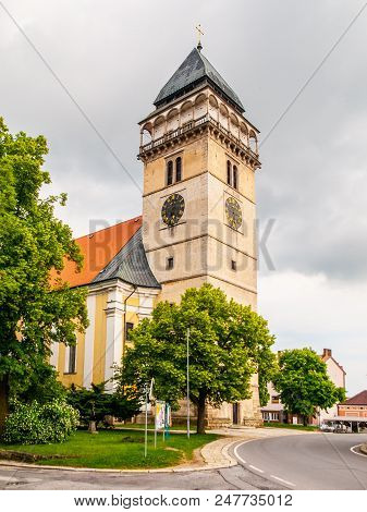 Church Of Saint Lawrence In Dacice, Czech Republic.
