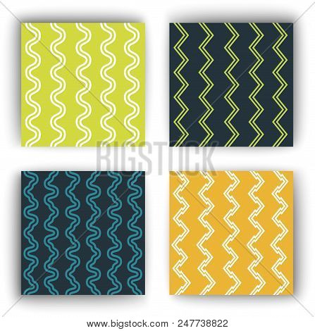 Infinite Seamless Pattern From Lines, A Background, Filling