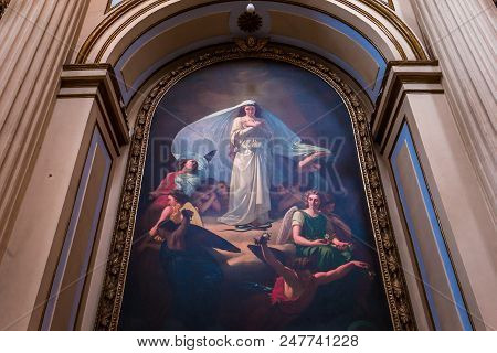 San Placido Church, Catania, Sicily, Italy